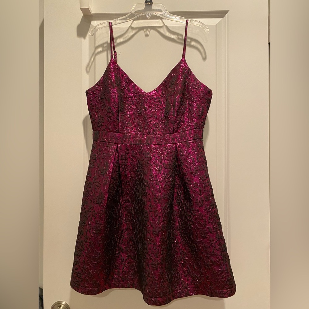 Lulus Shimmery A-Line Formal Mini Dress